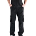 thumbnail image 1 of Edvintorg Men's Spring and Autumn Hip-Hop Design Sports Fitness Loose Trousers, 1 of 3