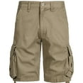 thumbnail image 1 of Edvintorg Mens Cargo Shorts with Pockets Men's Work Baggy Shorts Mid-Waist Multi-Pocket Five-Piece Pants Casual Pants Male Sports Shorts Pants, 1 of 5