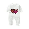 thumbnail image 1 of Edvintorg Mother's Day Gift Toddler Baby Boy Romper Girls Boys Long Sleeve Valentine's Day Heart Print T-Shirt Jumpsuit Rompers Cotton Baby Clothes 0-18M Infantis Costume, 1 of 1