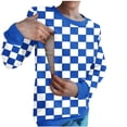 thumbnail image 1 of Edvintorg Nursing Tops Fashion Plaid Print Casual Long Sleeve Pullover Winter Maternity Sweatshirt Nursing Shirts for Breastfeeding, 1 of 5