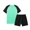 thumbnail image 1 of Edvintorg Outfits for Boys Soccer Jersey Lightweight Quick Dry Short Sleeve Crew Neck Casual Athletic Top and Short Training Set Size 5-15, 1 of 5