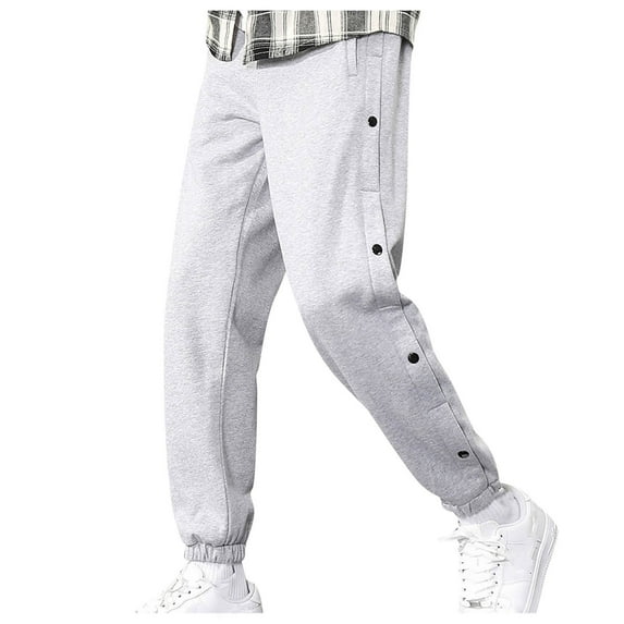 Edvintorg Pant for Men Korean Fashion Pockets Buttoned Casual Plus Size Pants Cropped Pants