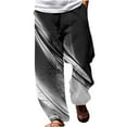 thumbnail image 1 of Edvintorg Pant Men Casual Fashion Printing Elastic Waist Straight Beach Pants Trousers With Pocket Plus Size Men's Pants On Clearance, 1 of 5