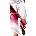 thumbnail image 1 of Edvintorg Pant Men Casual Fashion Printing Elastic Waist Straight Beach Pants Trousers With Pocket Plus Size Men's Pants On Clearance, 1 of 5