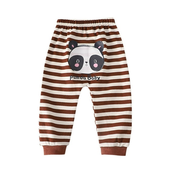 Edvintorg Pants for Boys Cute Cartoons Printed Cotton Harem Pants Casual Elastic Waist Comfy Jogger Sweatpants for Girls 1-6 Years Kids Athletic Pants