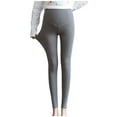 thumbnail image 1 of Edvintorg Pregnant Women Winter Leggings Plush Thickened Underlay Velvet Keep Warm Pants Over The Belly High Waist Pregnancy Pants Casual Maternity Leggings, 1 of 3