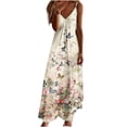 thumbnail image 1 of Edvintorg Sleeveless Dress For Women Casual Summer Floral Print Beach Party Maxi Dress Loose Fit Tank Sun Dresses On Clearance, 1 of 4