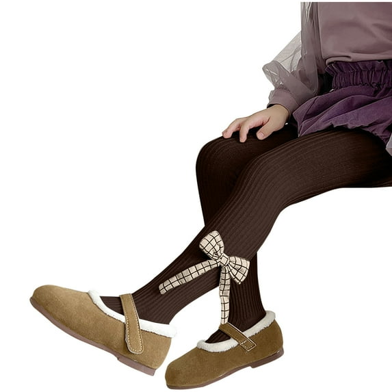 Edvintorg Stockings for Kids Kawaii Girls Tights Winter Elastic Warm Pantyhose Children's Bottom Socks and Pant 1-12Years Girl Tights