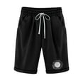 thumbnail image 1 of Edvintorg Summer Cotton Linen Shorts Women High Waist Shorts Women's Print Five Points Casual Drawstring Pants Shorts with Pockets Black L, 1 of 6