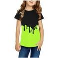 thumbnail image 1 of Edvintorg Summer Holiday Kids Shirt Boys Girls Short Sleeve T Shirts Fashion Cute Printed Round Neck Tops 3-14Years Schools Outfit Teenage Clothing, 1 of 5