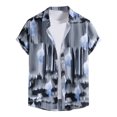 thumbnail image 1 of Edvintorg Summer Men's Hawaiian Shirts Vintage Tops Casual Loose Short Sleeve Beach Shirts Hawaiian Vacation Style Shirt Blouse T-Shirt, 1 of 6