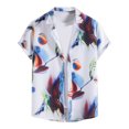 thumbnail image 1 of Edvintorg Summer Men's Hawaiian Shirts Vintage Tops Casual Loose Short Sleeve Beach Shirts Hawaiian Vacation Style Shirt Blouse T-Shirt, 1 of 6
