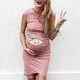 thumbnail image 1 of Edvintorg Summer Savings Clearance! Women Pregnancy Dress Fashion Kawaii Casual Sleeveless Medium Long Cartoon Printed Round Neck Maternity Dresses Vestidos Para Embarazadas, 1 of 6