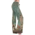 thumbnail image 1 of Edvintorg Summer Sweatpants For Women Loose Fit High Waist Wide Leg Pants Vintage Print Casual Pants Trousers Pocket Womans Clothing On Clearance, 1 of 6