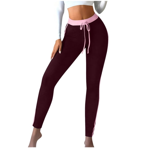 Edvintorg Sweat Pants for Womens High Waisted Workout Leggings Soft Active Tummy Control Pants for Yoga Running