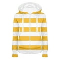 thumbnail image 1 of Edvintorg Sweatshirt for Women Zip up Women's Stripe Printed Zip up Hoodie Sweatshirt Long Sleeve Causal Drawstring Slim Fitting Jacket with Pockets, 1 of 2