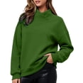 thumbnail image 1 of Edvintorg Sweatshirts for Women Loose Sweat Shirts Casual Pullover Sweatshirt Long Sleeve Women Clothing S-2XL Army Green, 1 of 7