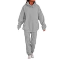 thumbnail image 1 of Edvintorg Sweatsuits Women 2 Piece Outfit Casual Comfy Hooded Sweatshirt Baggy Sweatpants Fashion Tracksuit Womens Lounge Set, 1 of 7