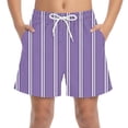thumbnail image 1 of Edvintorg Swim Trunks for Boys Striped Elastic Waisted Athletic Short with Pockets Kids Clothes Boys Size 4-15, 1 of 8