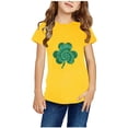 thumbnail image 1 of Edvintorg Teeanger Boys Solid Tee Shirt Clearance St. Patrick's Day Printed T-Shirts For Kids Girls Summer Short Sleeve Tops Baby Toddler Clothes 3-14Years, 1 of 4
