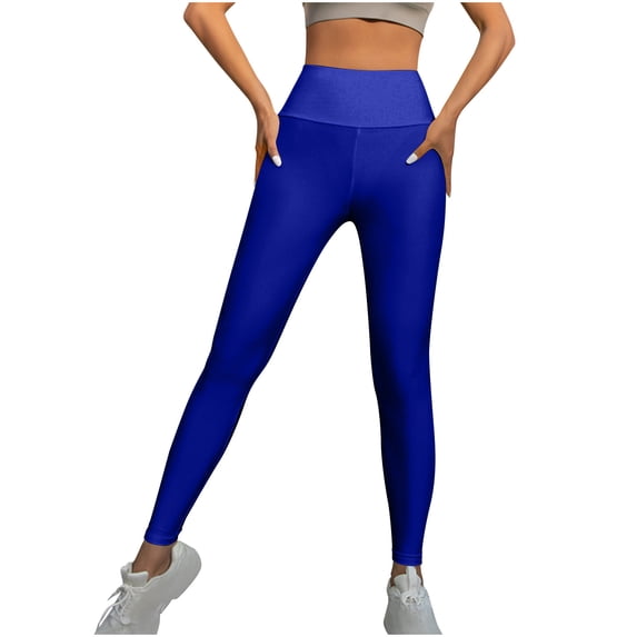 Edvintorg Thick High Waisted Yoga Pants for Women Tummy Control Workout Running Yoga Leggings for Women Fashion Clothing
