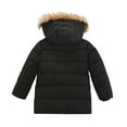 thumbnail image 1 of Edvintorg Toddler Boy Winter Hooded Down Jacket Kids Girls Letter Print Coats Warm Jacket Clothes 6M-5Y Kids Outerwear Long Coats With Zipper Teenage Snowsuits, 1 of 4