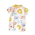 thumbnail image 1 of Edvintorg Toddler Cotton Baby Clothes Cute Cartoons Printed Short Sleeve Summer Thin Outfits Baby Jumpsuit Climbing Clothes Infantis Costume 0-12 Months, 1 of 3