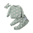 thumbnail image 1 of Edvintorg Toddler Girl Winter Clothes Set Fashion Sweatsuits Cute Printed Casual Long Sleeve Sweatshirt and Pocket Sweatpants Suit 6M-3Y Girls Boutique Outfits, 1 of 3