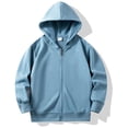 thumbnail image 1 of Edvintorg Toddler Girls Fall Jacket with Hood Solid Color Long Sleeve Casual Sports Sweatshirt with Zipper Winter Girls School Jackets 1-12Years, 1 of 2