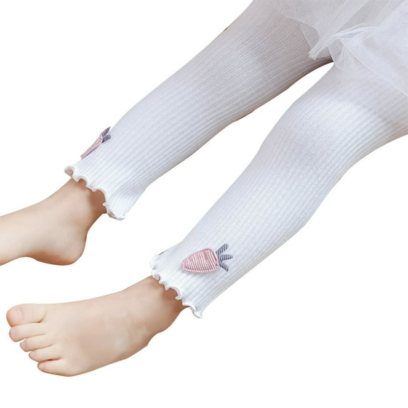 Edvintorg Toddler Girls Leggings Children'S Pantyhose for Spring Fall Winter Solid Color Elastic Baby Bottoming Socks Leggings for Girls Kids 2-6 Years