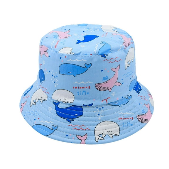 Edvintorg Toddler Kids Summer Accessories Fisherman'S Hat Cartoon Fruit Pattern Outdoor Children Uv-Proof Sun Beach Cap Casquette Enfant
