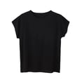 thumbnail image 1 of Edvintorg Tops for Women Loose Fit Lightweight Crew Neck Short Sleeve Casual Pullover Shirts Plus Size Women Clothes Black XXXXL, 1 of 5