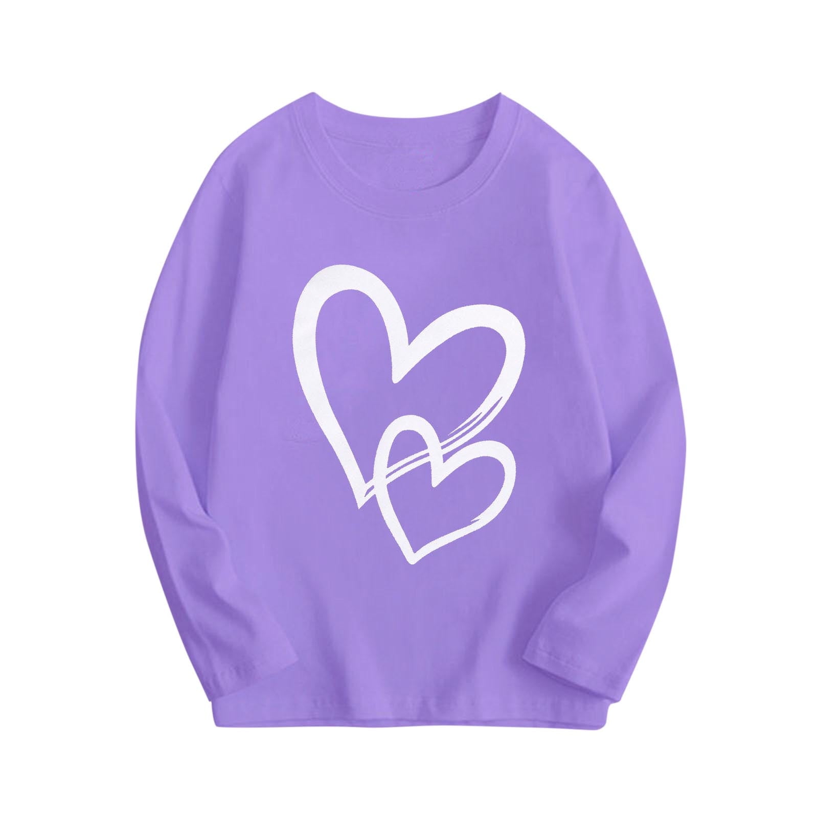 Edvintorg Valentine s Day Shirts For Girls Cute Heart Printing Casual edvintorg-valentine-s-day-shirts-for-girls-cute-heart-printing-casual