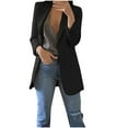 thumbnail image 1 of Edvintorg Women Blazers and Jackets Solid Long Sleeve Business Office Coat Cardigans Suit Plus Size Long Jacket Tops Fall 2025 Fashion Women Clothing, 1 of 6