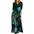 thumbnail image 1 of Edvintorg Women Boho Maxi Dress 2025 Long Sleeve V Neck Casual Loose Printed Bohemian Dresses Fall Long Dress for Women, 1 of 6