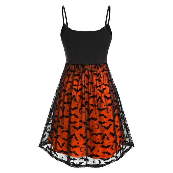 Edvintorg Women Plus Size Solid Cold Shoulder Sleeve Lace Up Halloween Dress Women's Gothic Dress Halloween Vintage Festival Dresses