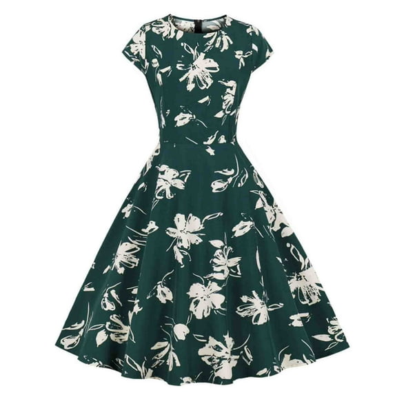 Edvintorg Women Summer Dresses Fashion Casual Sexy Collar High Waist Striped Short Sleeve Midi Dress Vestidos Femininos Party 2025 Dresses