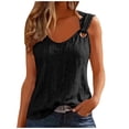 thumbnail image 1 of Edvintorg Women Tops Dressy Casual Sleeveless Shirts Fashion Summer Loose Fit Dressy Crewneck Pullover Tops Blouses for Women Trendy, 1 of 7