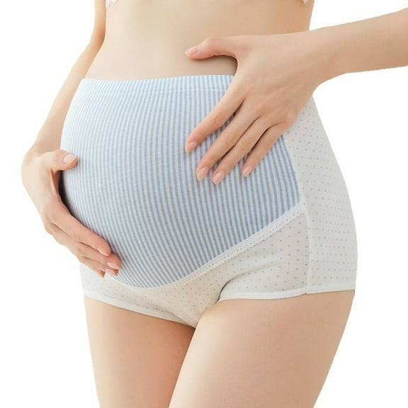 Edvintorg Women's Over The Bump Maternity Panties Cute High Waist Full Coverage Pregnancy Underwear Plus Size Maternity Clothes for Women (M-5Xl)