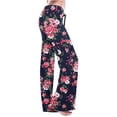 thumbnail image 1 of Edvintorg Women's Casual Loose Wide Leg Pants Harajuku Fashion Flower Print High Waist Pants Summer Wide Leg Long Lounge Pant With Pocket On Clearance, 1 of 6