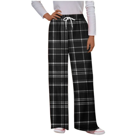 Edvintorg Women's Drawstring Pajama Pants Wide Leg Casual Lounge Pants Comfy Sleepwear Yoga Pants with Pocket