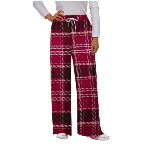 Edvintorg Women's Drawstring Pajama Pants Wide Leg Casual Lounge Pants Comfy Sleepwear Yoga Pants with Pocket