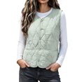 thumbnail image 1 of Edvintorg Women's Fleece Lined Waistcoat Winter Sleeveless Vest Casual Outerwear with Pockets Plus Size Womens Clothing, 1 of 8