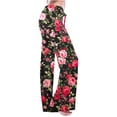 thumbnail image 1 of Edvintorg Women's Floral Print High Waist Beach Wide Leg Palazzo Pants Summer Casual Loose Lounge Pants With Pocket On Clearance, 1 of 6