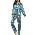 thumbnail image 1 of Edvintorg Women's Pajama Sets Long Sleeve Button Down Sleepwear Nightwear Soft Pjs Lounge Sets Pajamas for Women Set, 1 of 3