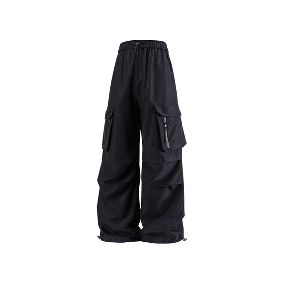 Edvintorg Women's Pants High Waisted Pull Rope Breathable Sports Travel Work Pants with Multiple Pockets