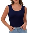 thumbnail image 1 of Edvintorg Women's Sleeveless Tank Top Scoop Neck Slim Fit Ribbed Knit Shirts Summer Casual Basic Tees Tops, 1 of 7
