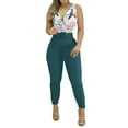 thumbnail image 1 of Edvintorg Women's Summer 2025 Sleeveless Jumpsuit Elegant Womens Fashion Summer Solid Casual Pocket Sleeveless Suspender Jumpsuit Green S, 1 of 5