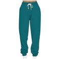 thumbnail image 1 of Edvintorg Women's Sweatpants High Waist Sporty Gym Athletic Jogger Pants Lounge Trousers Casual Plus Size Baggy Pants With Drawstring On Clearance, 1 of 5