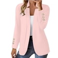 thumbnail image 1 of Edvintorg Womens Blazer Plus Size Long Sleeve Business Casual Open Front Suit Jacket Women Fashion M-4XL Pink, 1 of 6